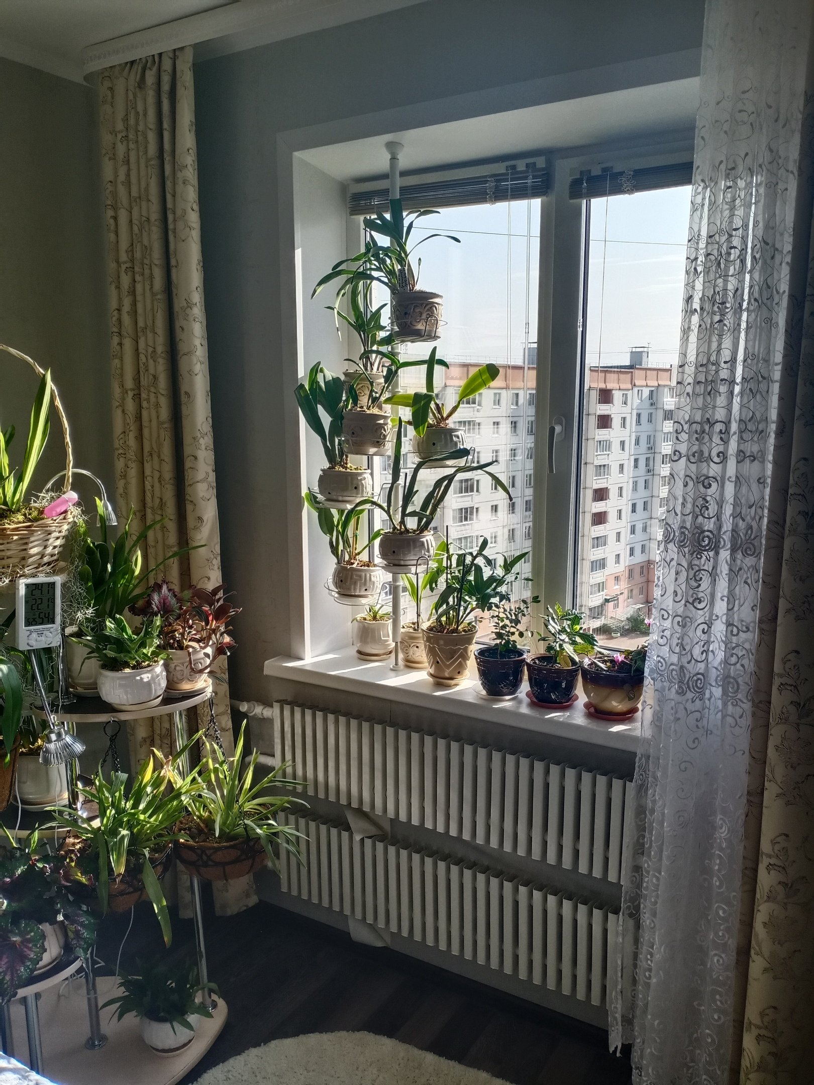 распорка для крупных растений на окно. Фото N9